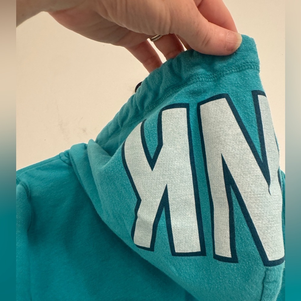 PINK Victoria's Secret Turquoise Hoodie - Picture 5 of 5